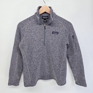 Patagonia Better Sweater Women S Purple 1/4 Zip Fleece Pullover STY25617